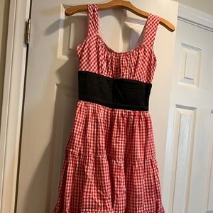 Trashy Diva Norma Jean red gingham dress -sz 2